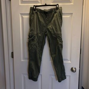 Camo green, Drawstring joggers wrangler boys pants.  14 Husky.